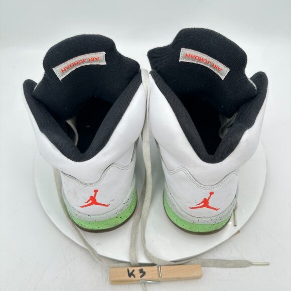 Nike Air Jordan 5 Retro Men Size 9 136027-115 Poison Green Mid Training Shoes - Picture 9 of 11